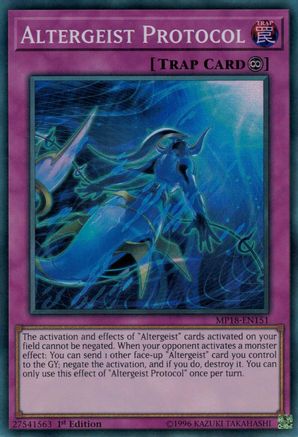 Altergeist Protocol [MP18-EN151] Super Rare - Trinity Hobby