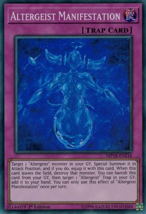 Altergeist Manifestation [MP18-EN216] Super Rare - Trinity Hobby