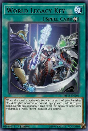 World Legacy Key [MP18-EN206] Rare - Trinity Hobby