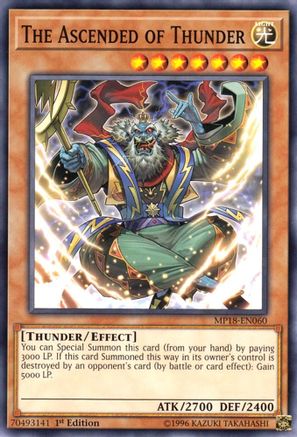 The Ascended of Thunder [MP18-EN060] Short Print - Trinity Hobby