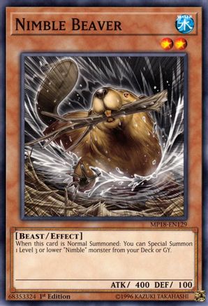 Nimble Beaver [MP18-EN129] Short Print - Trinity Hobby