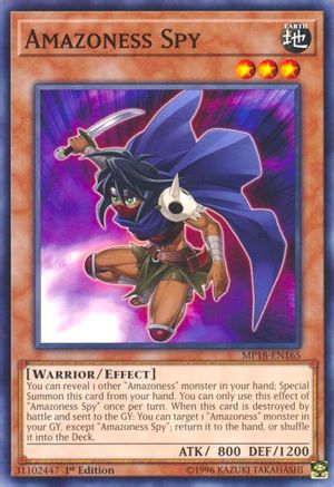 Amazoness Spy [MP18-EN165] Common - Trinity Hobby