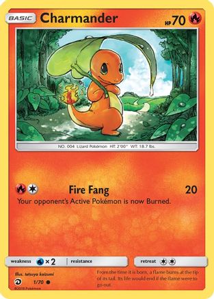 Charmander (1/70) [Sun & Moon: Dragon Majesty] - Trinity Hobby