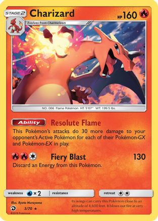 Charizard (3/70) [Sun & Moon: Dragon Majesty] - Trinity Hobby