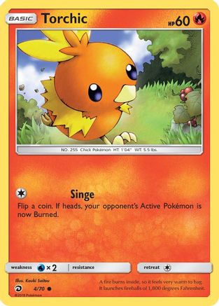 Torchic (4/70) [Sun & Moon: Dragon Majesty] - Trinity Hobby