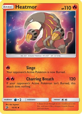 Heatmor (10/70) [Sun & Moon: Dragon Majesty] - Trinity Hobby