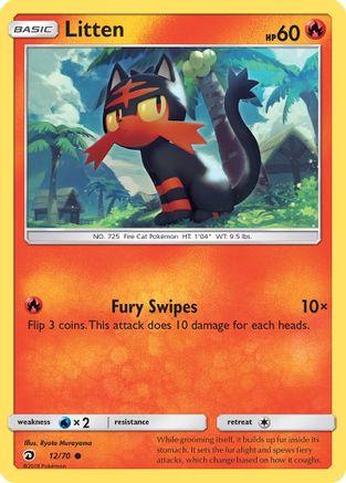 Litten (12/70) [Sun & Moon: Dragon Majesty] - Trinity Hobby
