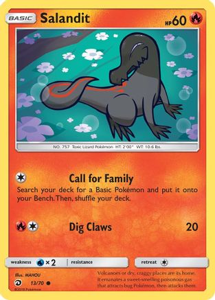 Salandit (13/70) [Sun & Moon: Dragon Majesty] - Trinity Hobby