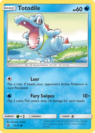 Totodile (22/70) [Sun & Moon: Dragon Majesty] - Trinity Hobby