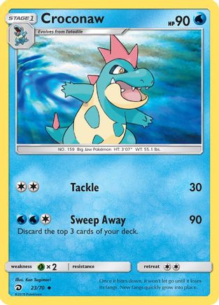Croconaw (23/70) [Sun & Moon: Dragon Majesty] - Trinity Hobby