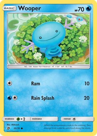 Wooper (25/70) [Sun & Moon: Dragon Majesty] - Trinity Hobby