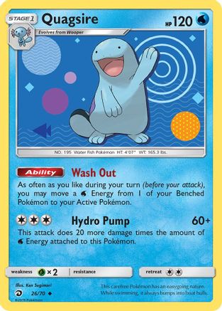 Quagsire (26/70) [Sun & Moon: Dragon Majesty] - Trinity Hobby