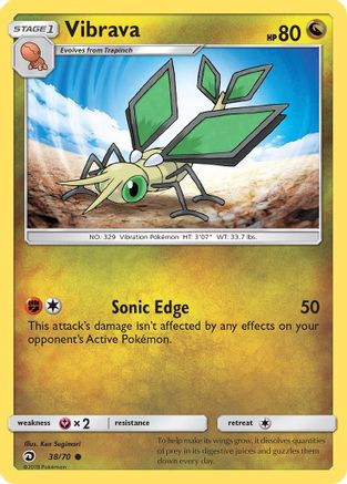 Vibrava (38/70) [Sun & Moon: Dragon Majesty] - Trinity Hobby