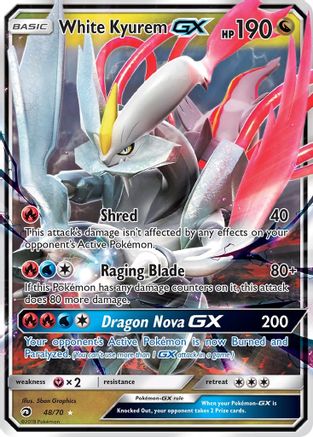 White Kyurem GX (48/70) [Sun & Moon: Dragon Majesty] - Trinity Hobby