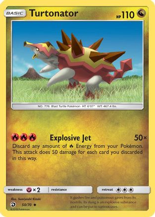 Turtonator (50/70) [Sun & Moon: Dragon Majesty] - Trinity Hobby