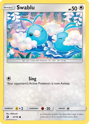 Swablu (57/70) [Sun & Moon: Dragon Majesty] - Trinity Hobby