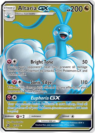 Altaria GX (68/70) [Sun & Moon: Dragon Majesty] - Trinity Hobby