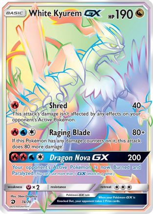 White Kyurem GX (74/70) [Sun & Moon: Dragon Majesty] - Trinity Hobby