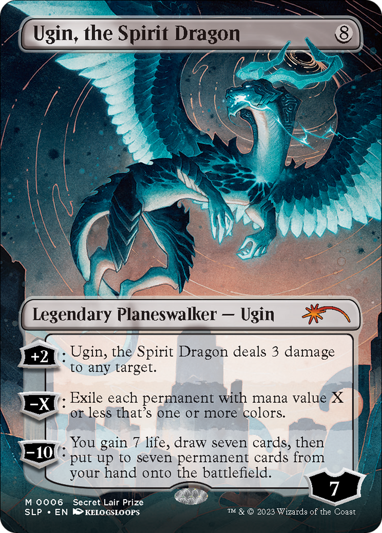 Ugin, the Spirit Dragon (Borderless) [Secret Lair Showdown] - Trinity Hobby