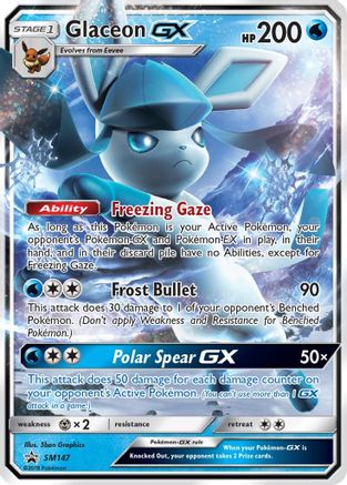 Glaceon GX (SM147) [Sun & Moon: Black Star Promos] - Trinity Hobby