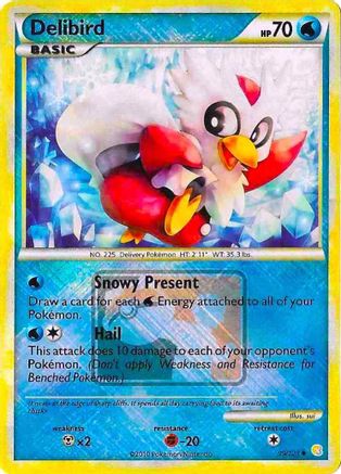 Delibird (39/123) (League Promo) [HeartGold & SoulSilver: Base Set] - Trinity Hobby