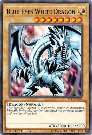 Blue-Eyes White Dragon [LED3-EN006] Common - Trinity Hobby