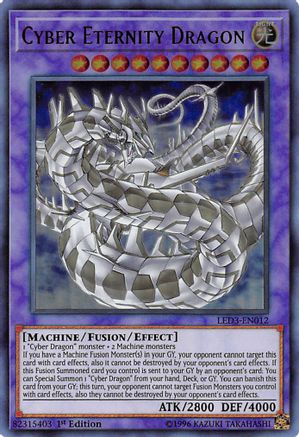 Cyber Eternity Dragon [LED3-EN012] Ultra Rare - Trinity Hobby