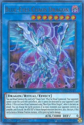 Blue-Eyes Chaos Dragon [LED3-EN001] Ultra Rare - Trinity Hobby