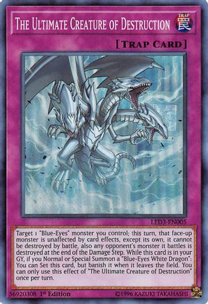 The Ultimate Creature of Destruction [LED3-EN005] Super Rare - Trinity Hobby