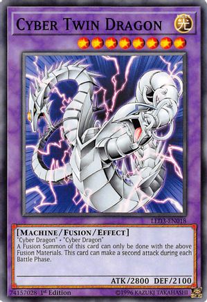 Cyber Twin Dragon [LED3-EN018] Common - Trinity Hobby