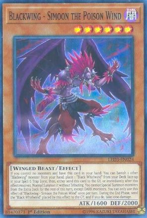 Blackwing - Simoon the Poison Wind [LED3-EN024] Super Rare - Trinity Hobby