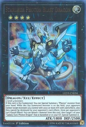 Starliege Photon Blast Dragon [LED3-EN034] Ultra Rare - Trinity Hobby