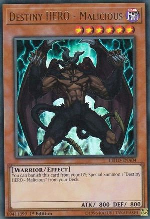 Destiny Hero - Malicious [LEHD-ENA04] Ultra Rare - Trinity Hobby