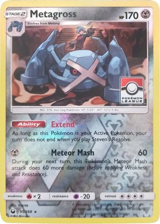 Metagross (95/168) (League Promo) [Sun & Moon: Celestial Storm] - Trinity Hobby