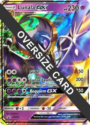 Lunala GX (SM103) (Jumbo Card) [Sun & Moon: Black Star Promos] - Trinity Hobby