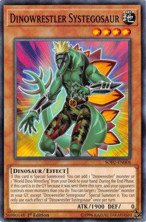 Dinowrestler Systegosaur [SOFU-EN008] Common - Trinity Hobby
