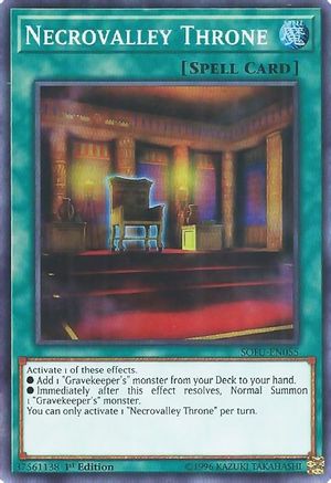 Necrovalley Throne [SOFU-EN055] Super Rare - Trinity Hobby