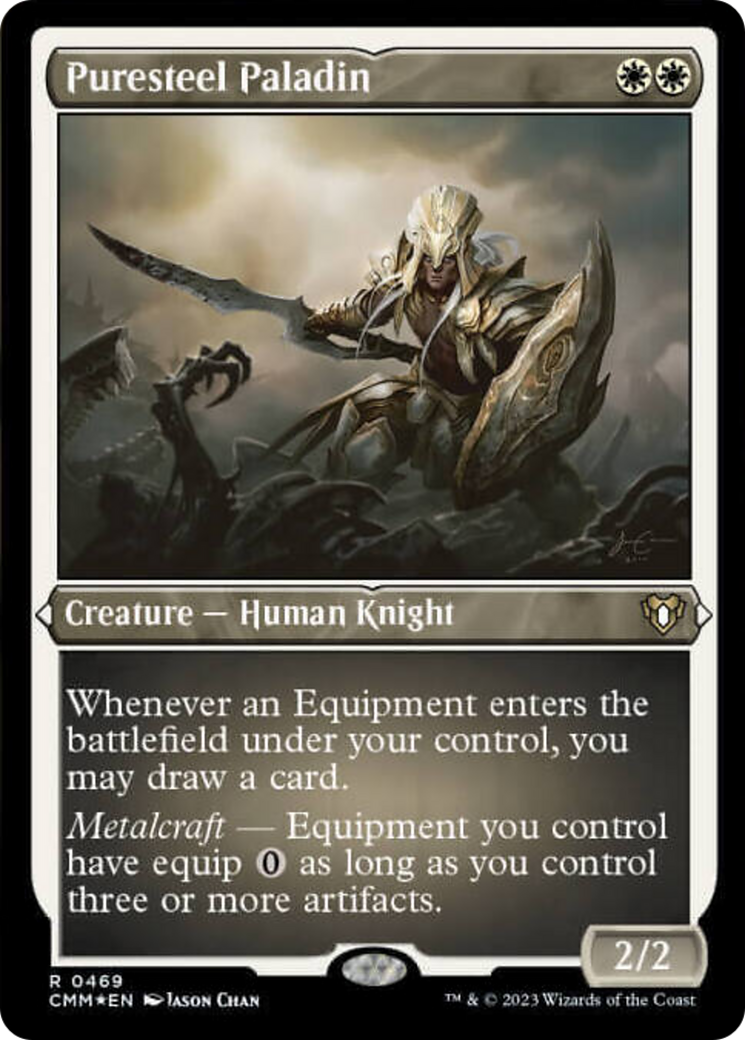 Puresteel Paladin (Foil Etched) [Commander Masters] - Trinity Hobby