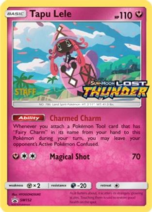 Tapu Lele (SM152) (Staff Prerelease Promo) [Sun & Moon: Black Star Promos] - Trinity Hobby