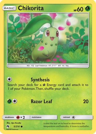 Chikorita (5/214) [Sun & Moon: Lost Thunder] - Trinity Hobby