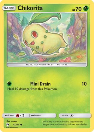 Chikorita (6/214) [Sun & Moon: Lost Thunder] - Trinity Hobby