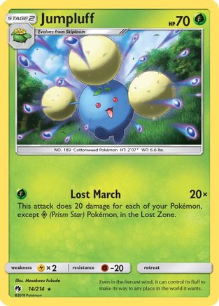 Jumpluff (14/214) [Sun & Moon: Lost Thunder] - Trinity Hobby