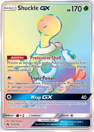 Shuckle GX (215/214) [Sun & Moon: Lost Thunder] - Trinity Hobby