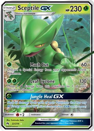Sceptile GX (22/214) [Sun & Moon: Lost Thunder] - Trinity Hobby