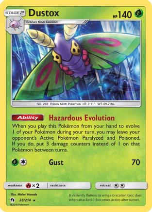 Dustox (28/214) [Sun & Moon: Lost Thunder] - Trinity Hobby