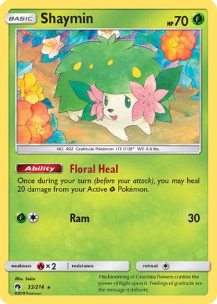 Shaymin (33/214) [Sun & Moon: Lost Thunder] - Trinity Hobby
