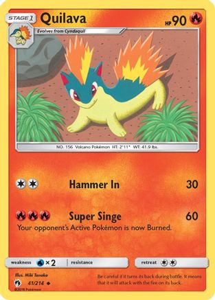 Quilava (41/214) [Sun & Moon: Lost Thunder] - Trinity Hobby