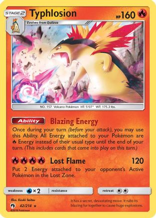 Typhlosion (42/214) [Sun & Moon: Lost Thunder] - Trinity Hobby