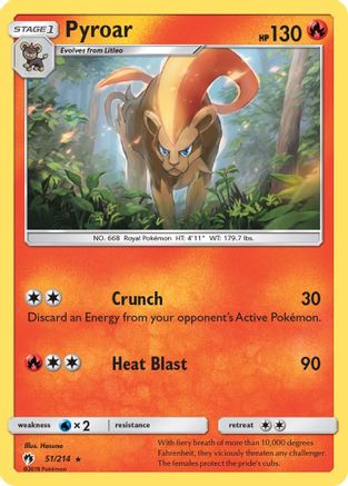 Pyroar (51/214) [Sun & Moon: Lost Thunder] - Trinity Hobby
