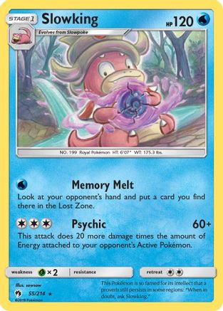 Slowking (55/214) [Sun & Moon: Lost Thunder] - Trinity Hobby